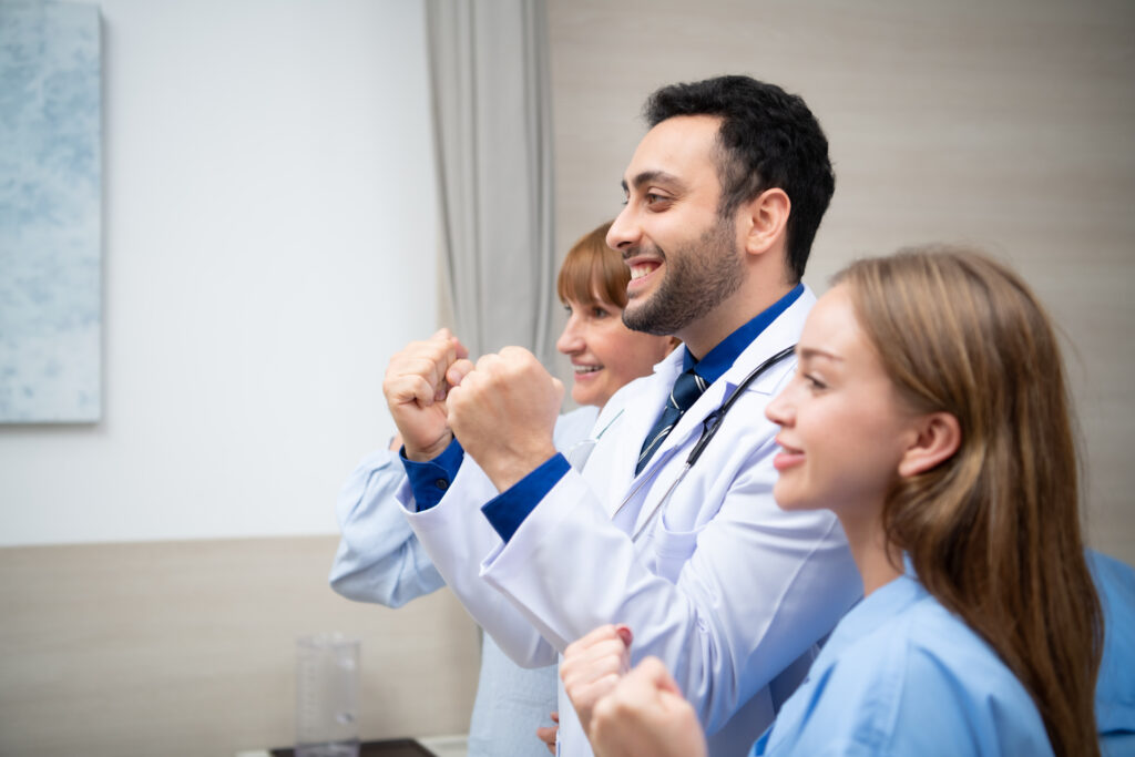 The doctor check daily in the sick room. After completing the ph Wellness and Recreation Treatment in Toronto, Ontario