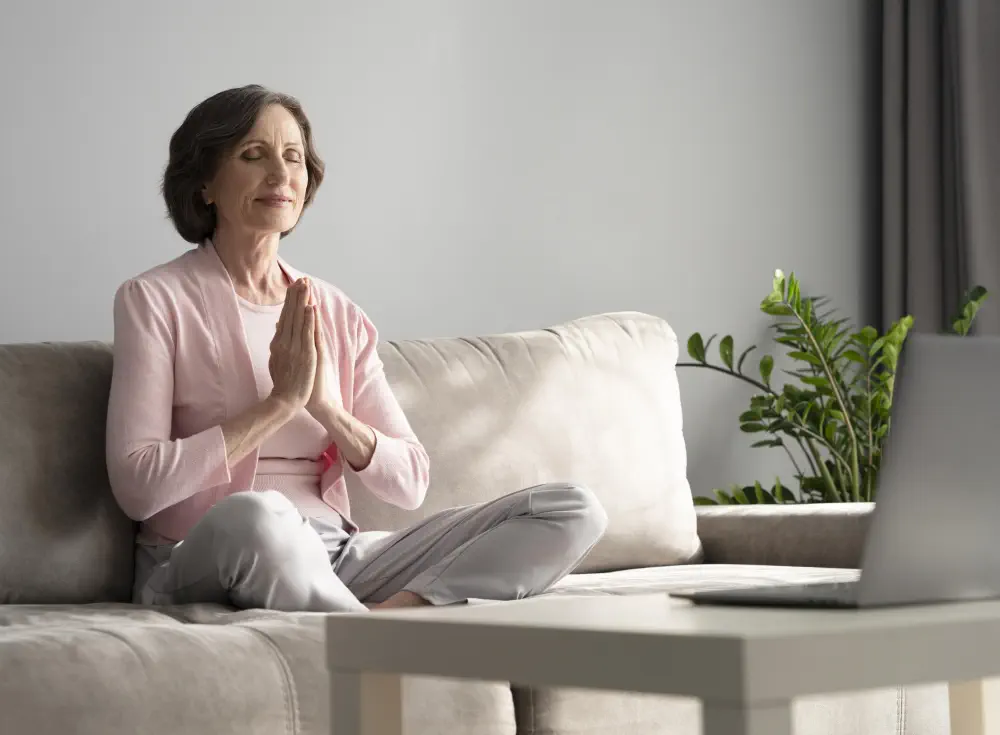 full-shot-woman-meditating-indoors How Unhealthy is Weed for Mental Health?