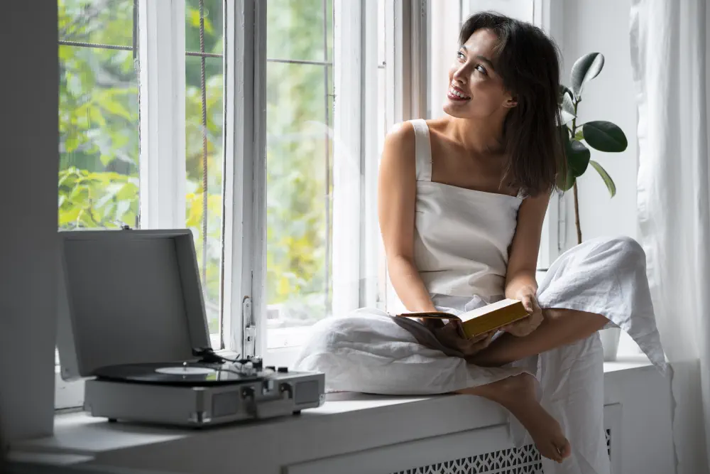 front-view-woman-wearing-linen-clothing-home Break Free From Drugs: Who Else Wants To Live An Addiction Free Life?