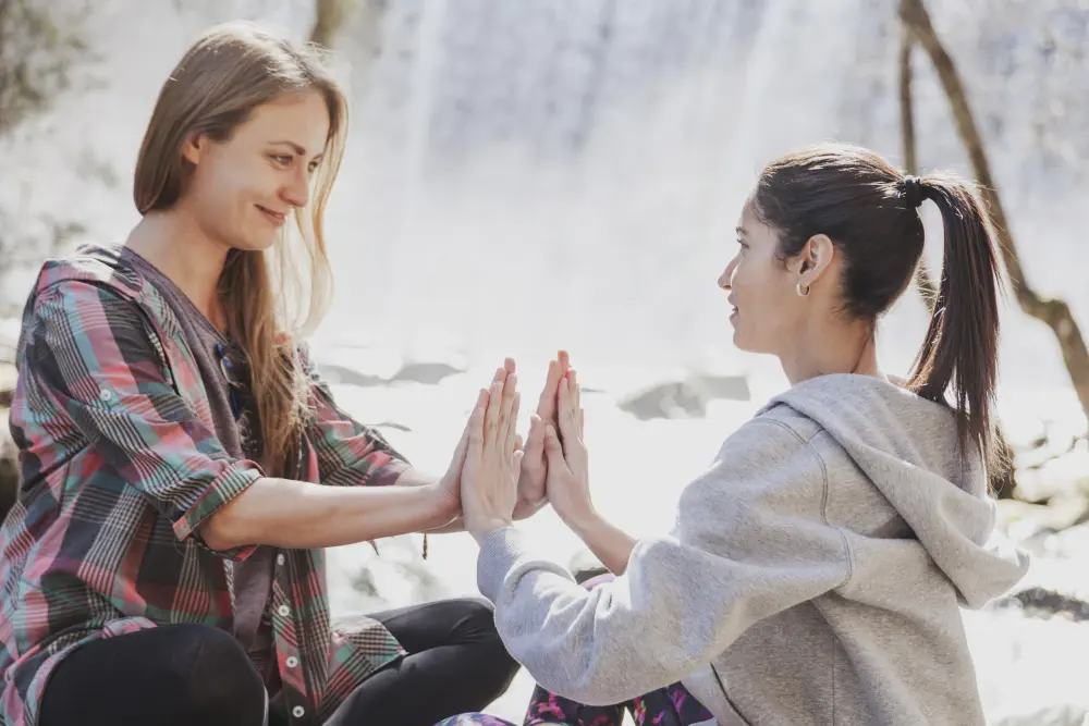 relaxed-girls-with-hands-together Types of Best Rehab for Drug and Alcohol Treatment