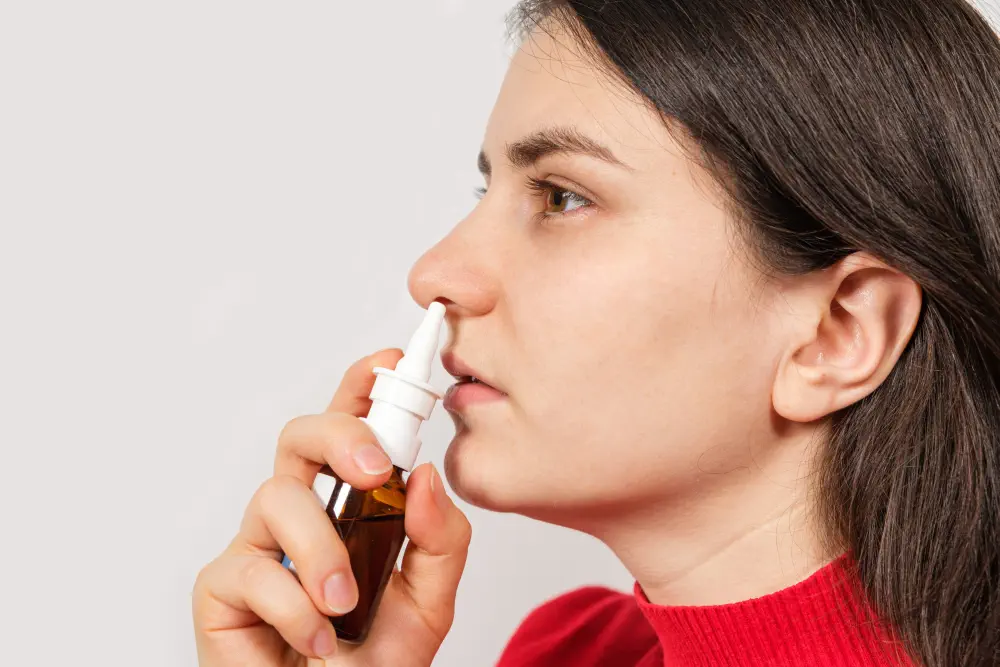 girl drips her nose